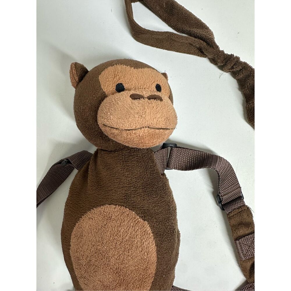 VTG Gold Bug 12" Monkey Backpack Monkey Child Harness Restraint Plush  40"Handle